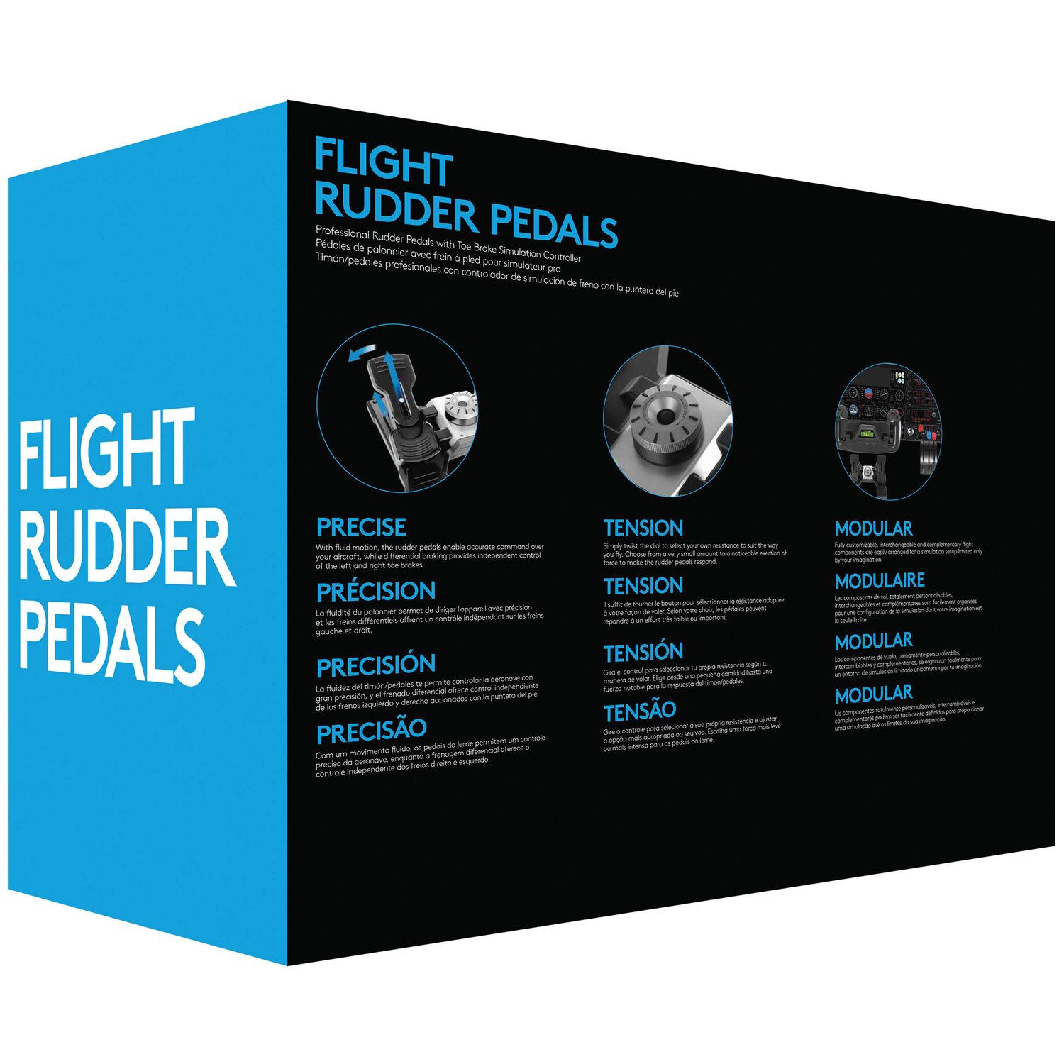 Saitek Flight Rudder Pedals 945-000024 | PC-Canada